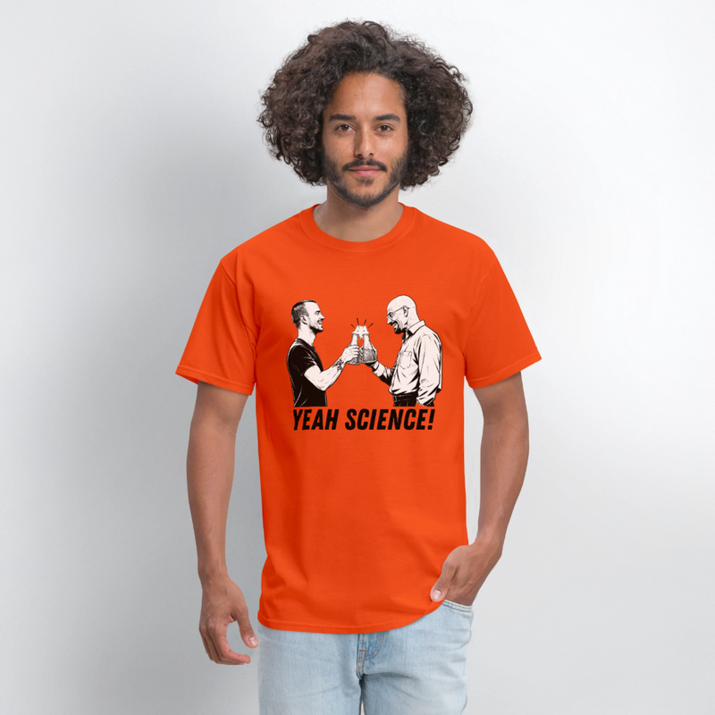 "Yeah Science" - Breaking Bad - Men's T-Shirt | GILDAN 5000 - orange