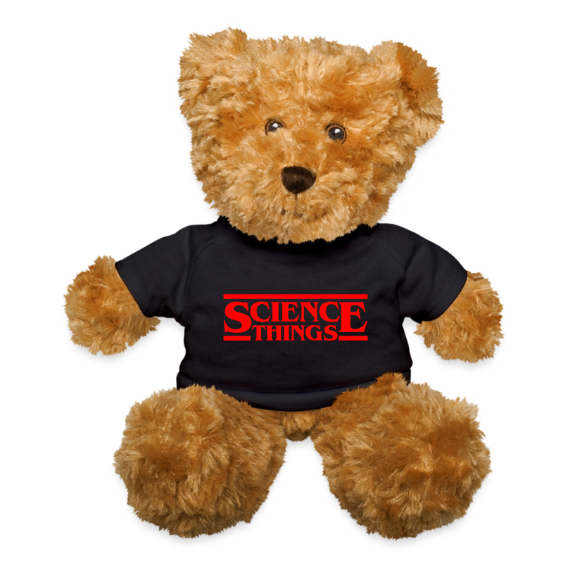 Science Things Halloween Teddy Bear - black