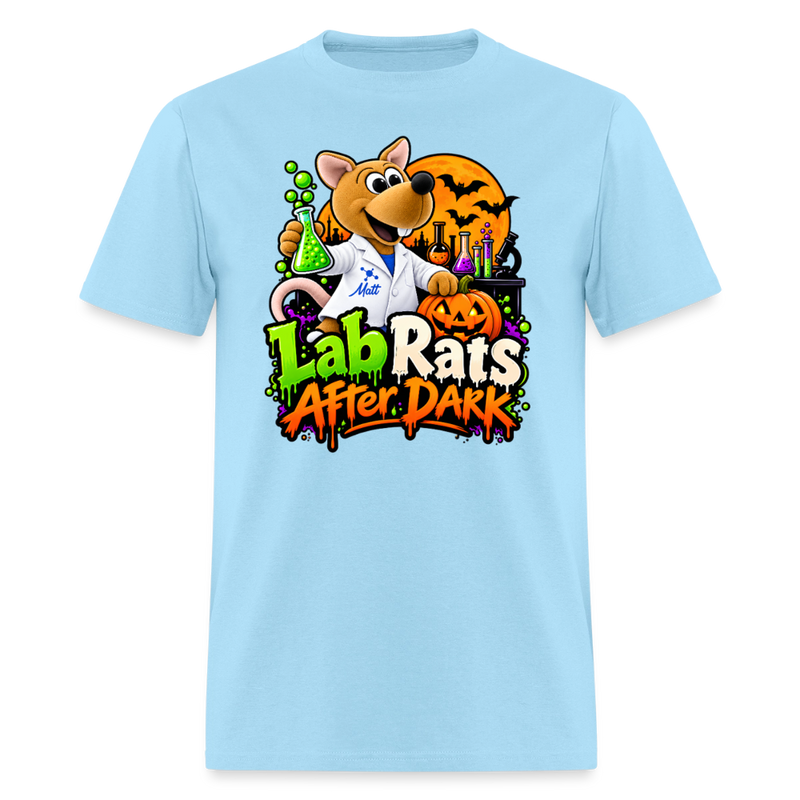 Matt - Lab Rats after Dark - Halloween Men's T-Shirt - powder blue