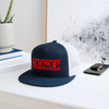 Science Things Halloween Trucker Hat - navy/white