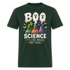 BOO SCIENCE HALLOWEEN Men's T-Shirt - forest green