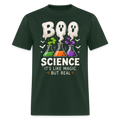 BOO SCIENCE HALLOWEEN Men's T-Shirt - forest green