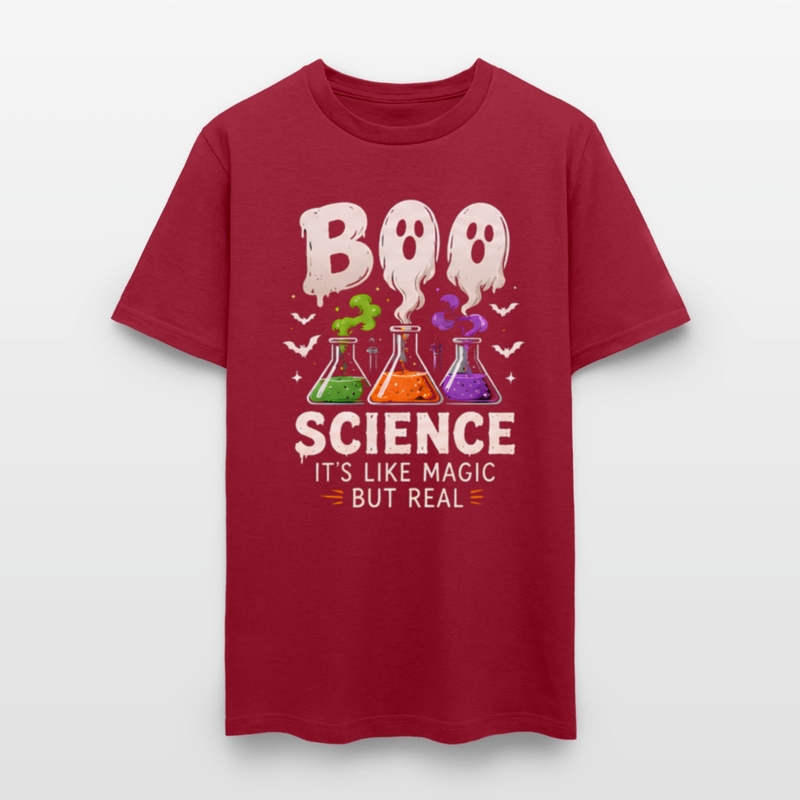 BOO SCIENCE HALLOWEEN Men's T-Shirt - true red