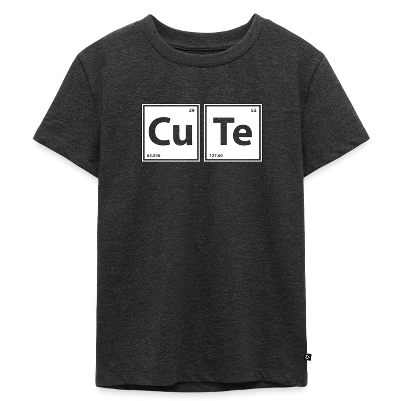 "CUTE" - Toddler Premium T-Shirt - heather anthracite