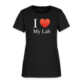 "I Love My Lab" - Women's T-Shirt - black