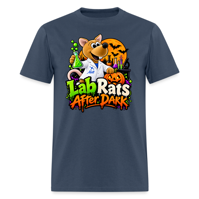Matt - Lab Rats after Dark - Halloween Men's T-Shirt -  blue dusk