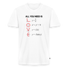 "All You Need is LOVE" - Men's V-Neck T-Shirt - white