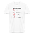 "All You Need is LOVE" - Men's V-Neck T-Shirt - white