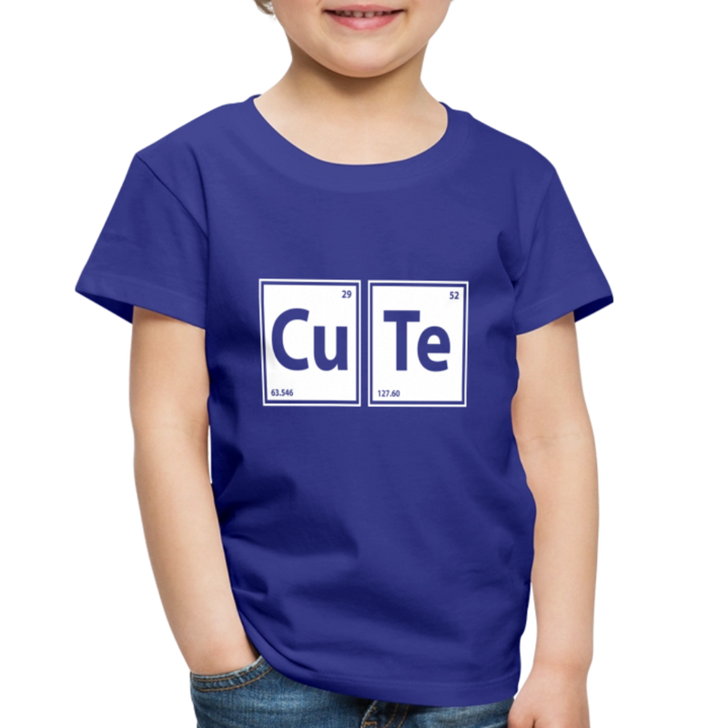 "CUTE" - Toddler Premium T-Shirt - royal blue