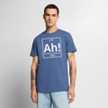 "Ah! The Element of Surprise" Science T-Shirt – Funny Chemistry Shirt Inspired by Project Hail Mary - Men's Premium T-Shirt - stone blue 