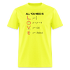 "All You Need Is LOVE" - Men's T-Shirt | GILDAN 5000 - safety green