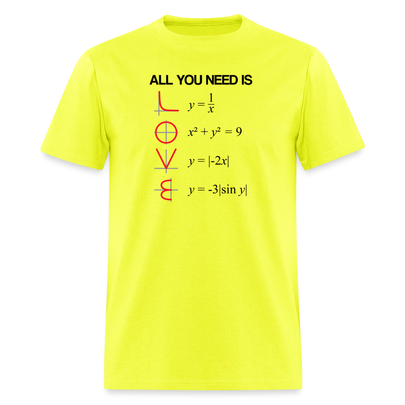 "All You Need Is LOVE" - Men's T-Shirt | GILDAN 5000 - safety green