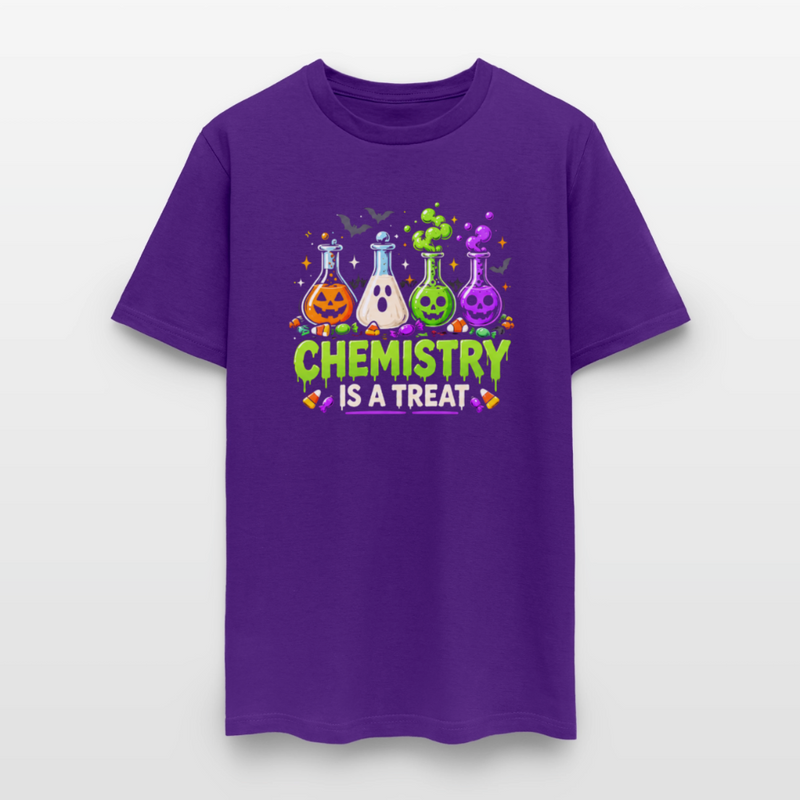 Chemistry is a Treat Halloween Men's T-Shirt - purple