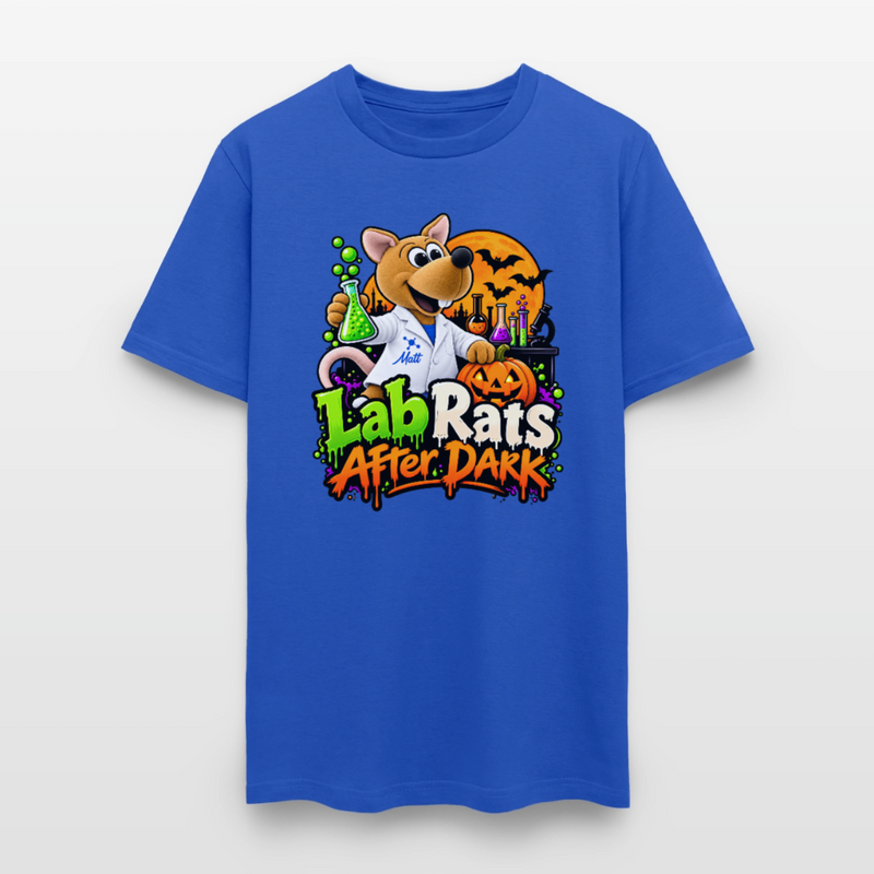 Matt - Lab Rats after Dark - Halloween Men's T-Shirt - royal blue
