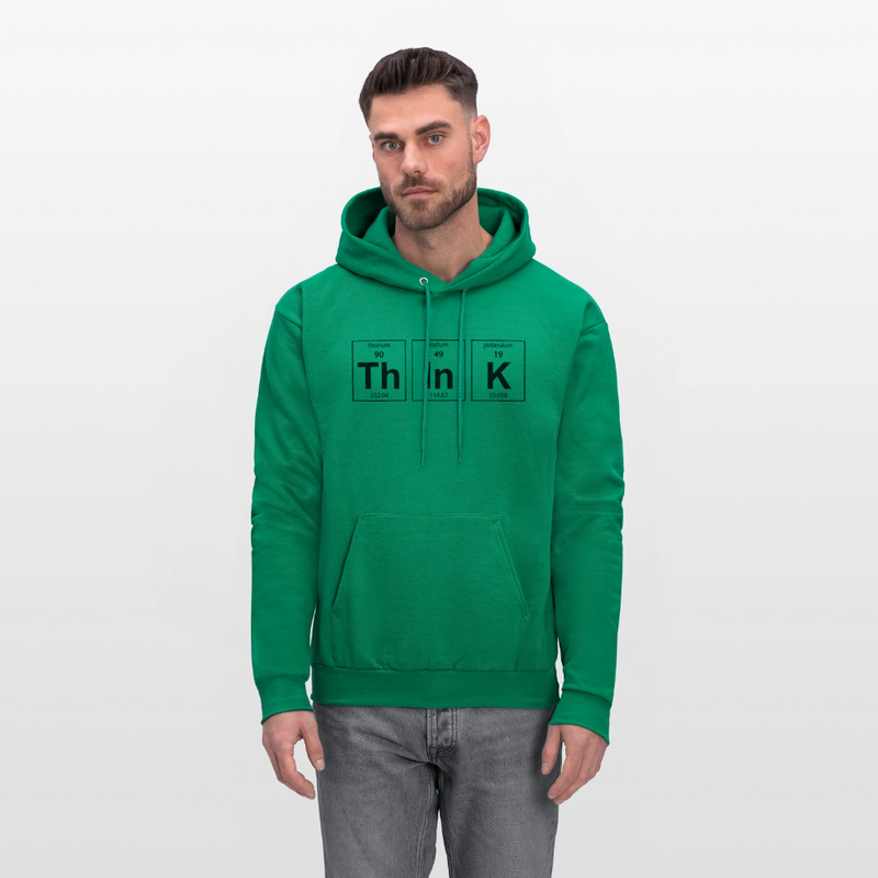 "Think" - Men's Hoodie - kelly green