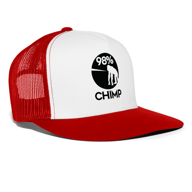Trucker Hat - white/red