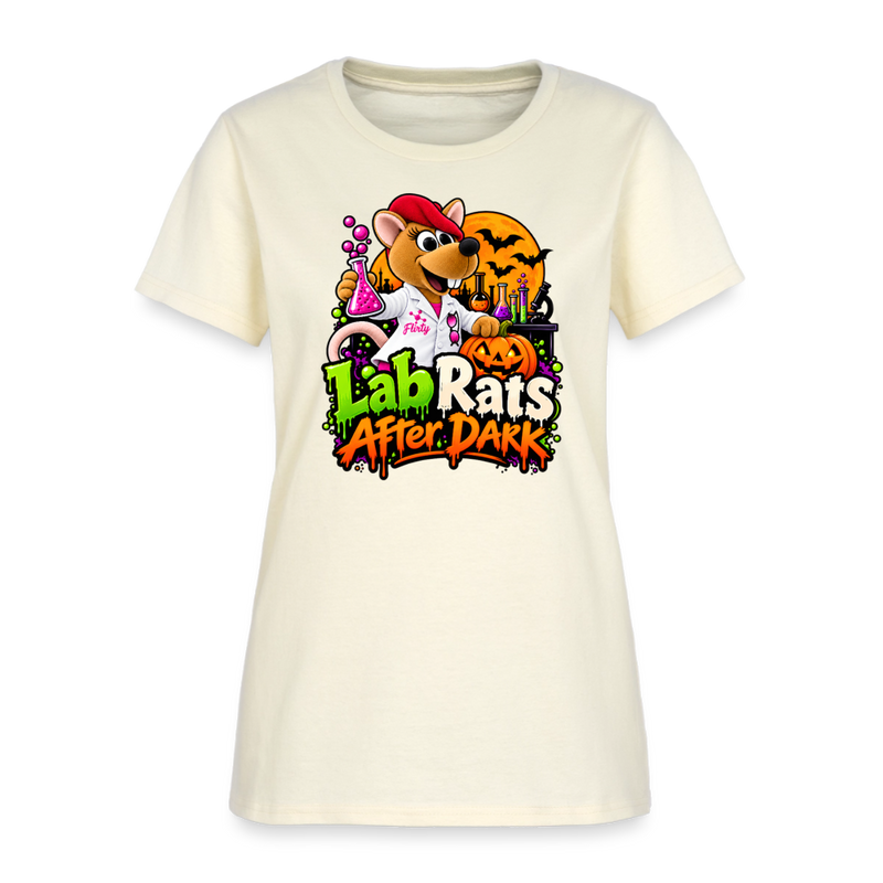 Flirty Lab Rats after Dark - Halloween Women's T-Shirt - off white