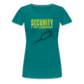 "Security E. Coli Laboratory" -  Women’s Premium T-Shirt - teal