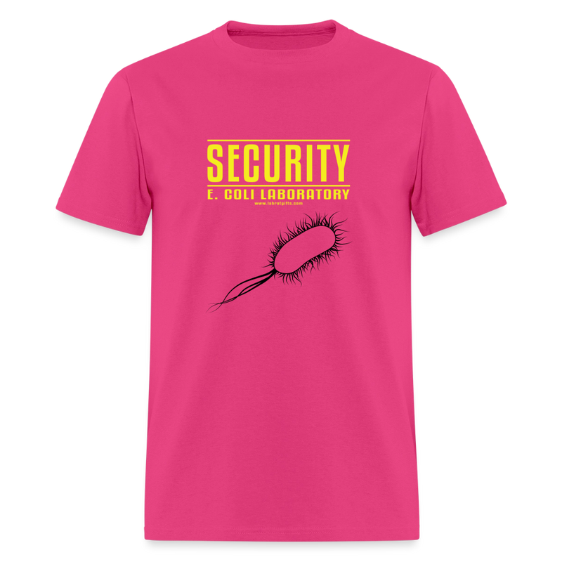 "Security E. Coli Laboratory" - Men's T-Shirt | GILDAN 5000 - fuchsia