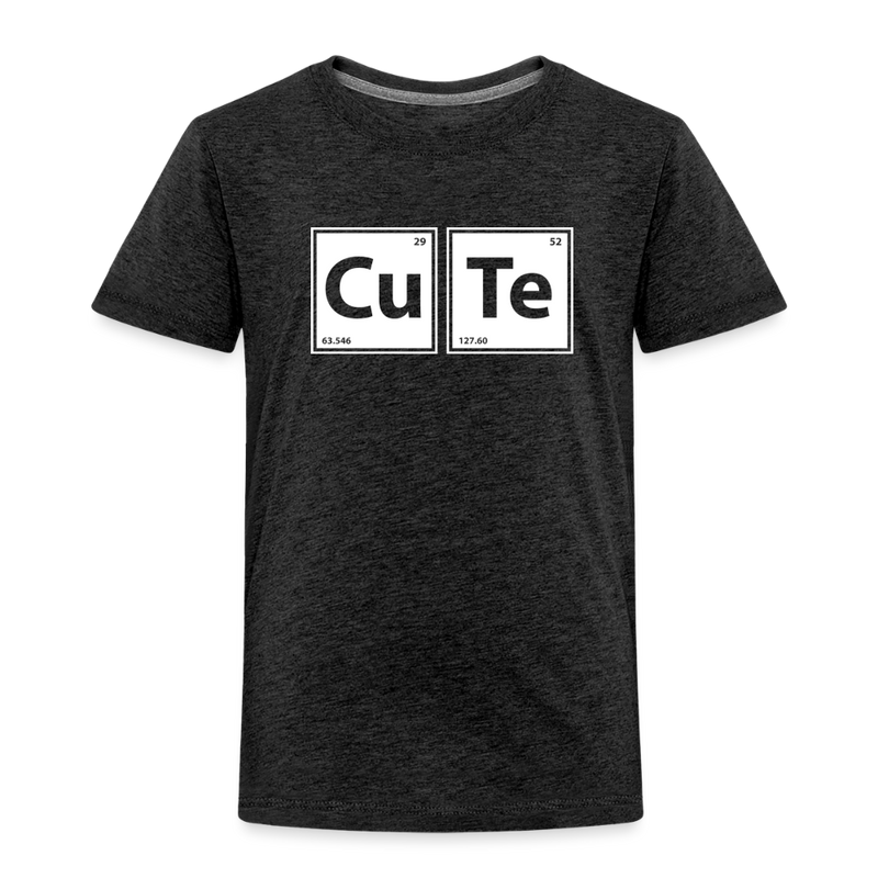 "CUTE" - Toddler Premium T-Shirt - charcoal grey