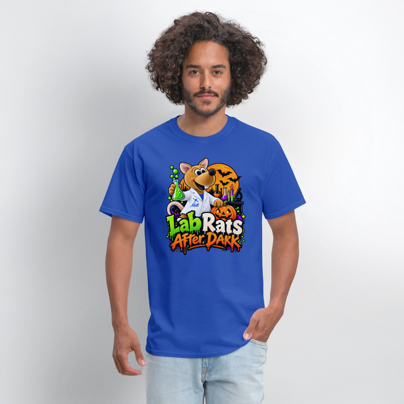 Matt - Lab Rats after Dark - Halloween Men's T-Shirt - royal blue
