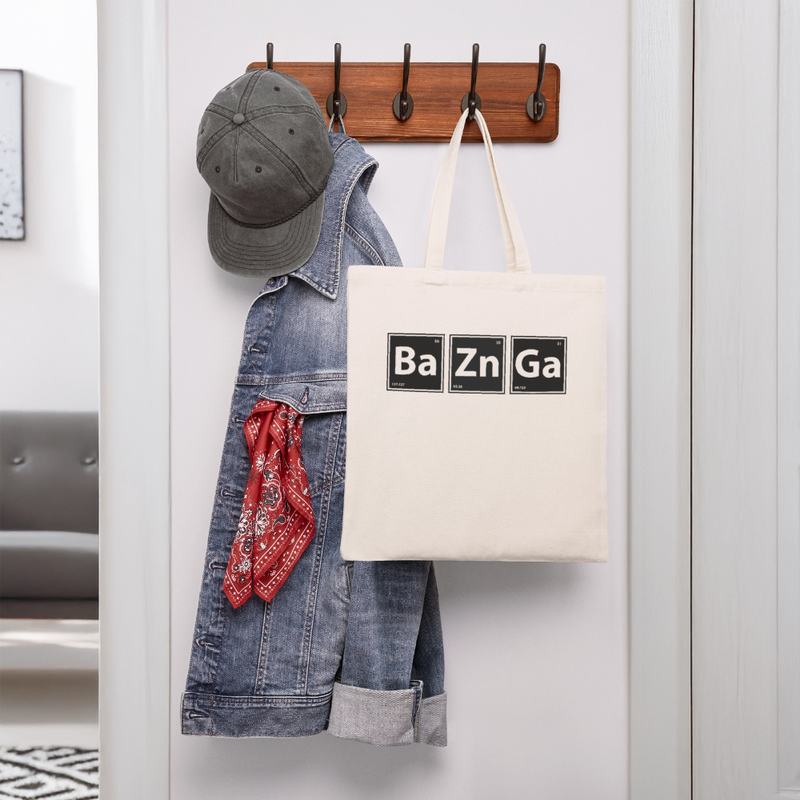 BAZINGA - Recycled Tote Bag - natural