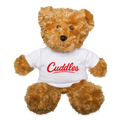 Cuddles Teddy Bear – "100% Lab-Tested Cuddles" Science Gift Teddy - white