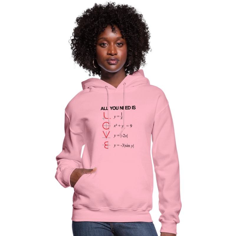 "All You Need Is Love" Women's Hoodie - classic pink