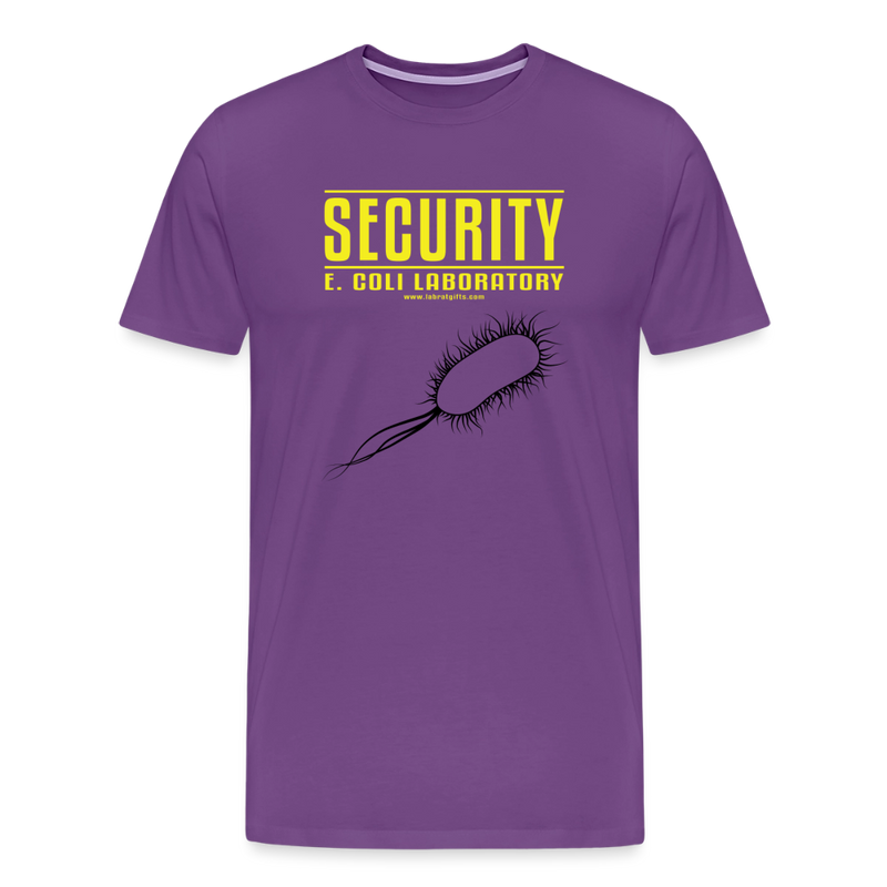 "Security E. Coli Laboratory" -  Men's Premium T-Shirt - purple