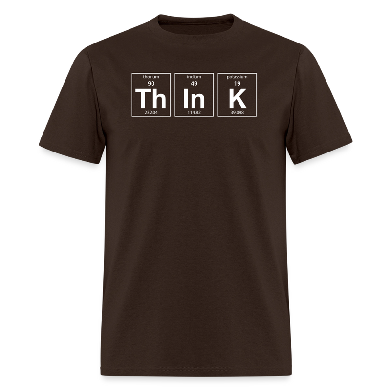 "Think" - Men's T-Shirt | GILDAN 5000 - brown