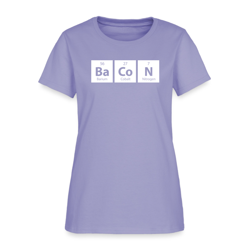 "BACON" - Funny Quotes - Women's T-Shirt - lavender