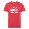 Fitted Cotton/Poly T-Shirt by Next Level - heather red
