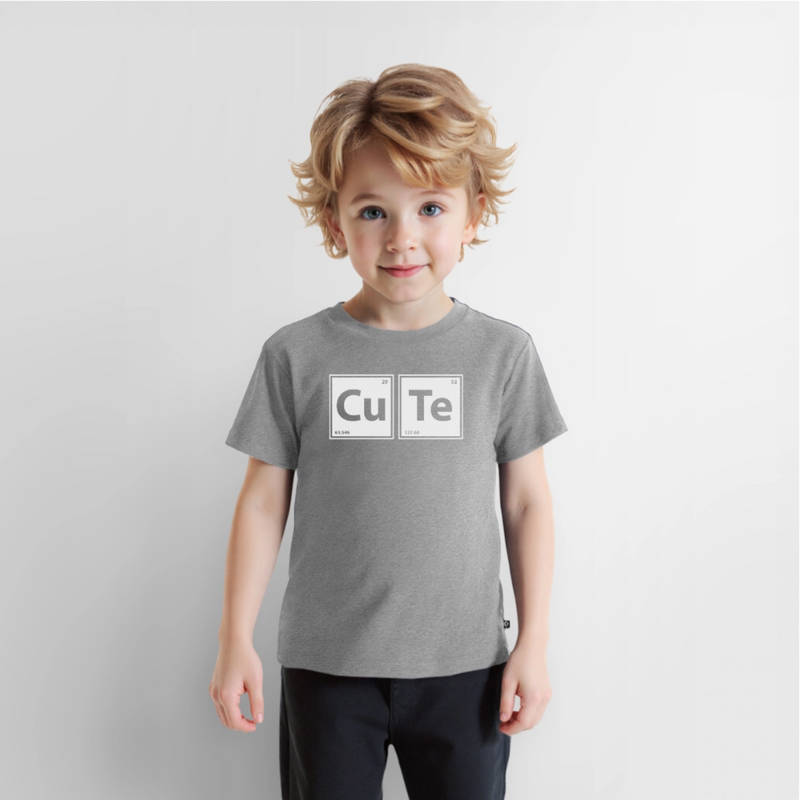 "CUTE" - Toddler Premium T-Shirt - heather anthracite