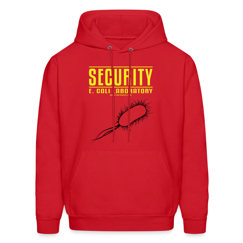 "Security E. Coli Laboratory" -  Men's Hoodie - red