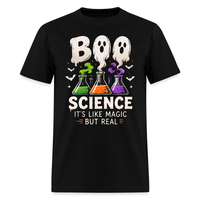 BOO SCIENCE HALLOWEEN Men's T-Shirt - black