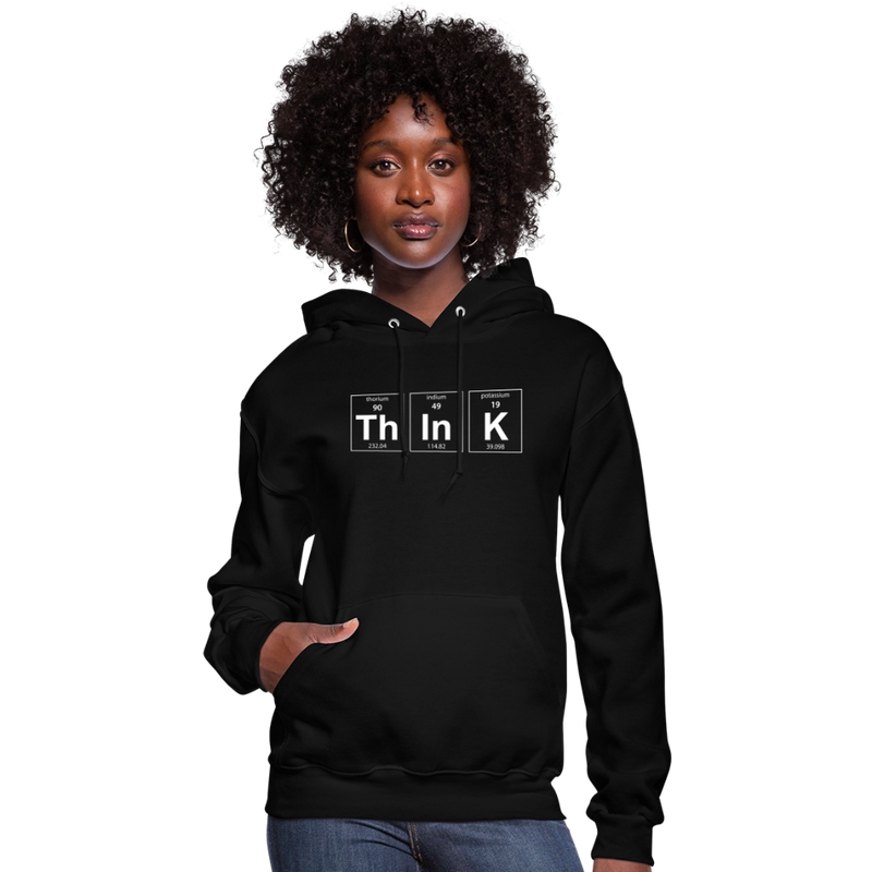 "Think" - Women's Hoodie - black