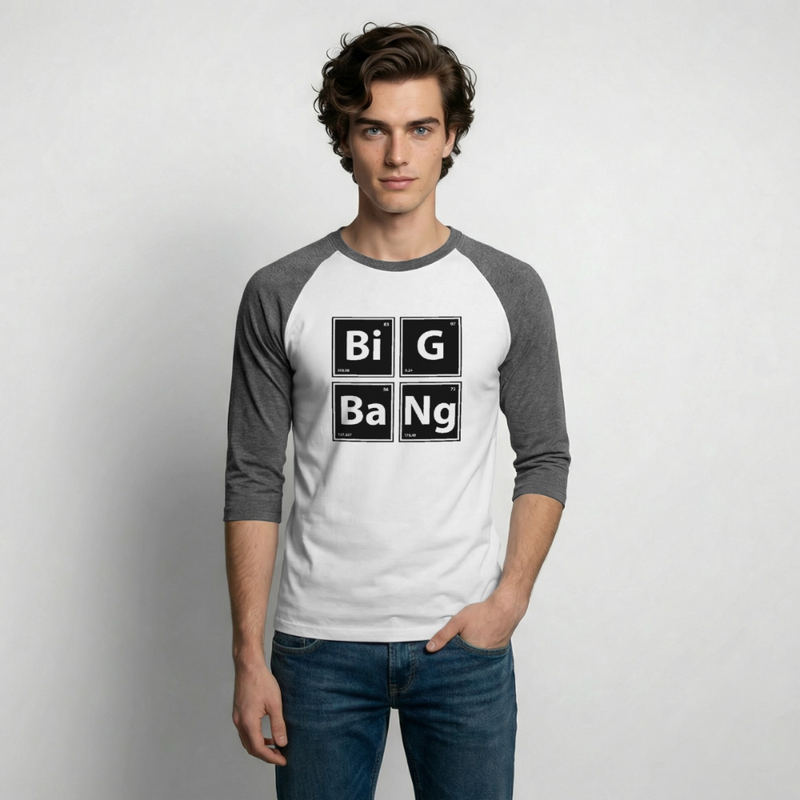 Baseball T-Shirt - white/charcoal