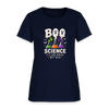 BOO Science Its like Magic but Real Halloween Women's T-Shirt - navy