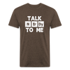 Fitted Cotton/Poly T-Shirt by Next Level - heather espresso