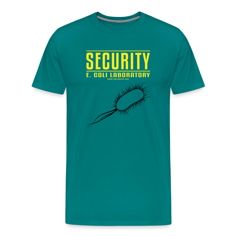 "Security E. Coli Laboratory" -  Men's Premium T-Shirt - teal