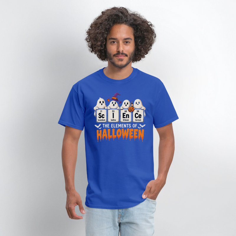 Elements of Halloween Men's T-Shirt - royal blue