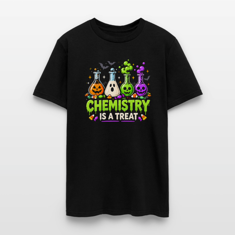 Chemistry is a Treat Halloween Men's T-Shirt - black