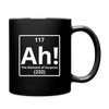 "Ah! The Element of Surprise" Science Coffee Mug – Funny Chemistry Mug Inspired by Project Hail Mary - black