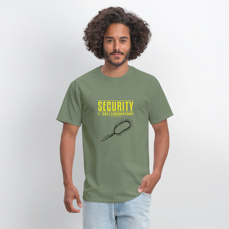 "Security E. Coli Laboratory" - Men's T-Shirt | GILDAN 5000 - military green