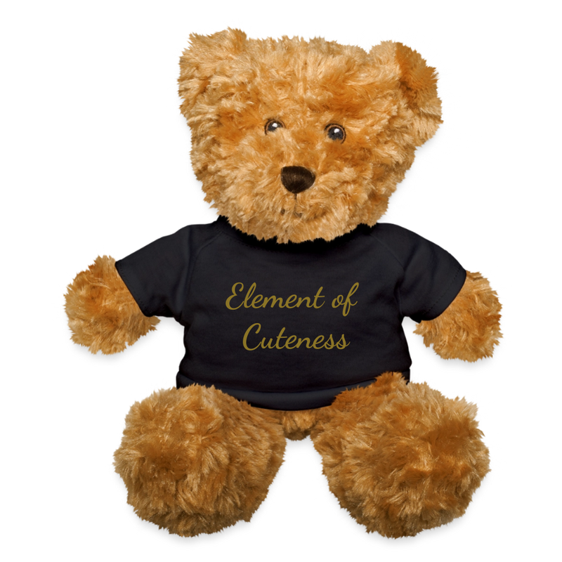 "Element of Cuteness Bearium (Br) " - Teddy Bear SoftToy Plushy - black