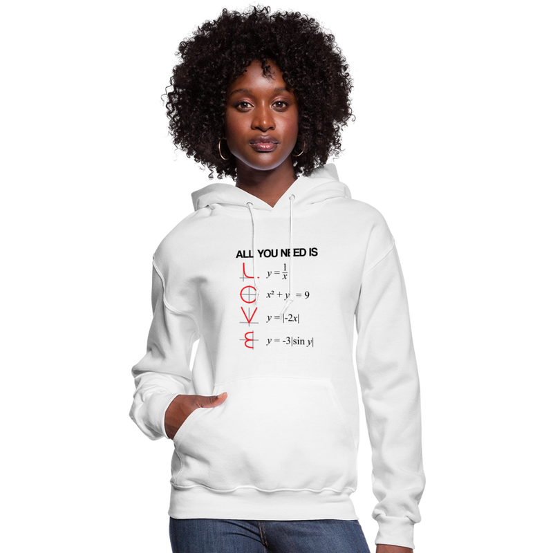 "All You Need Is Love" Women's Hoodie - white