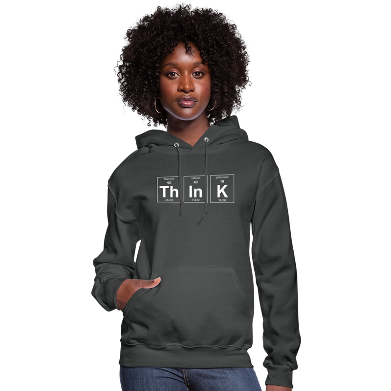 "Think" - Women's Hoodie - asphalt