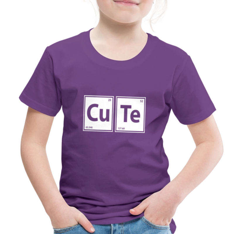 "CUTE" - Toddler Premium T-Shirt - purple