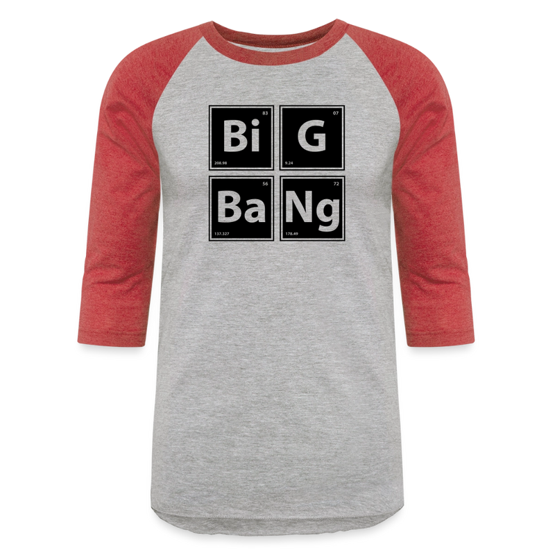 Baseball T-Shirt - heather gray/red