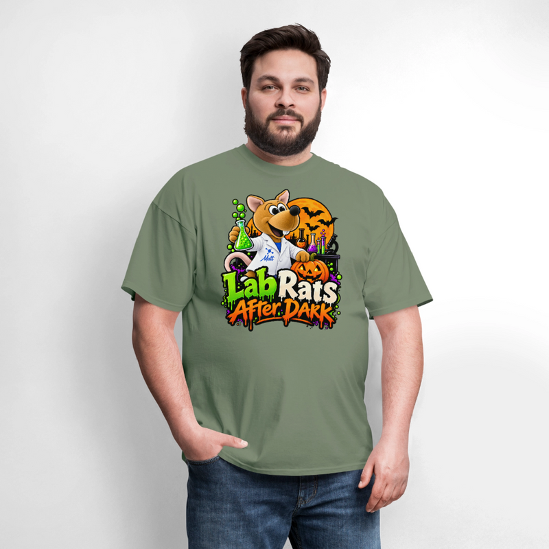 Matt - Lab Rats after Dark - Halloween Men's T-Shirt - military green